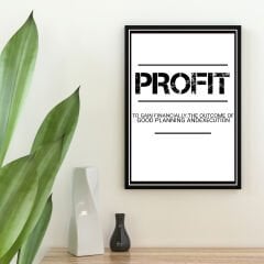 Profit Motivasyon Posteri - Açık Tema (ÇERÇEVESİZ)